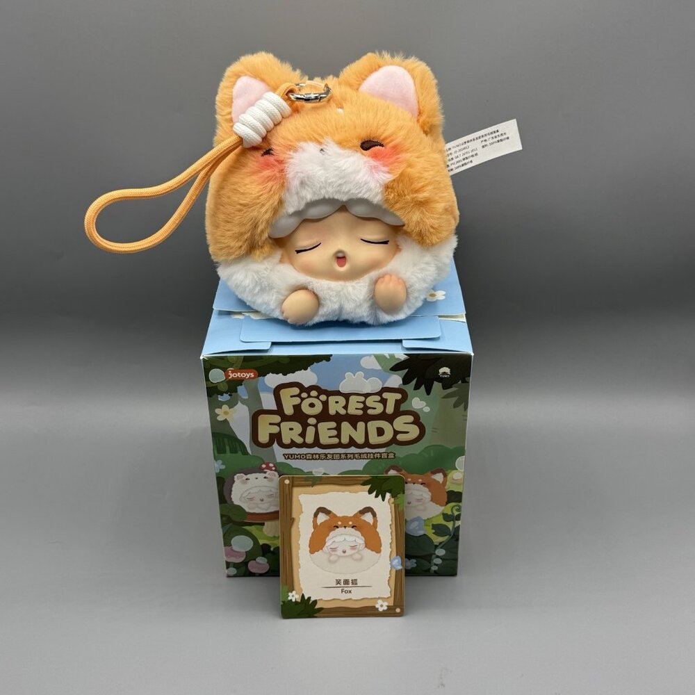 Jotoys YUMO Forest Friend Series Blind Box Plush Bag Clip FOX New Open Box